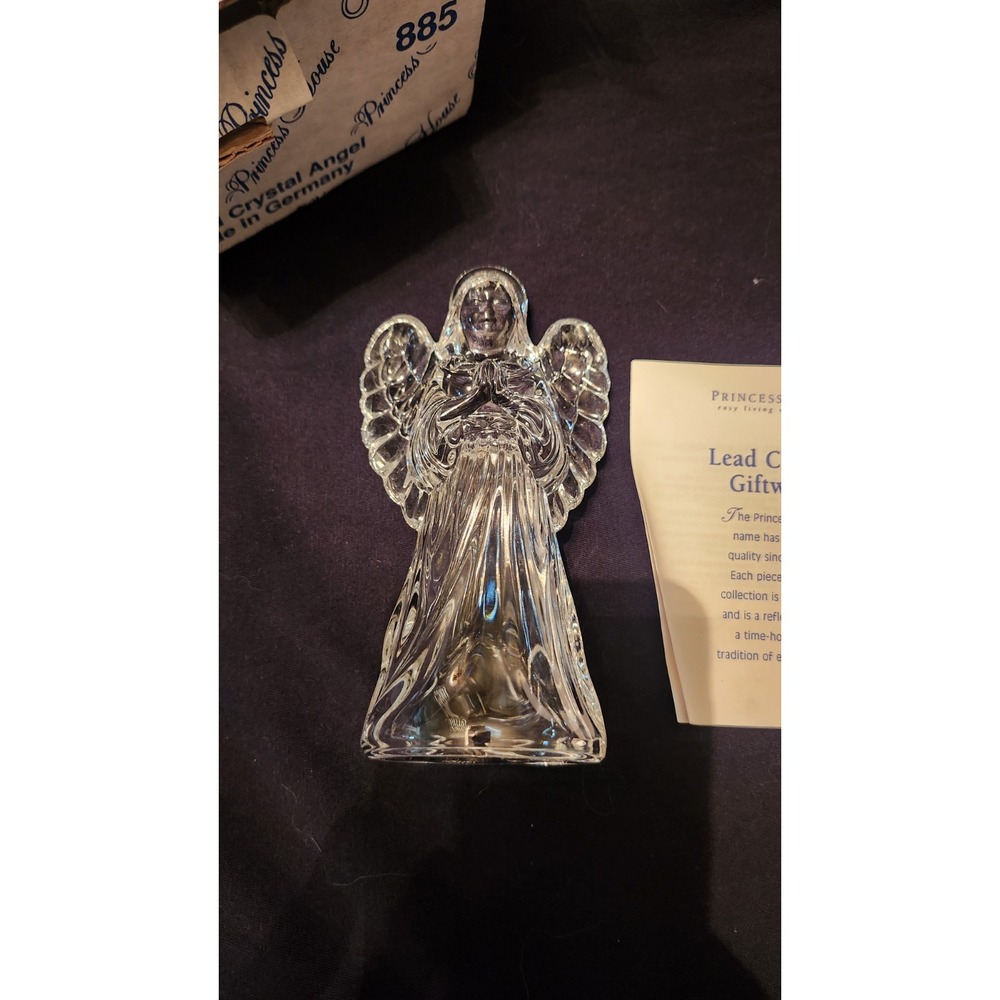 Princess House Angel Lead Crystal Made In Germany 5.25inches Original 885